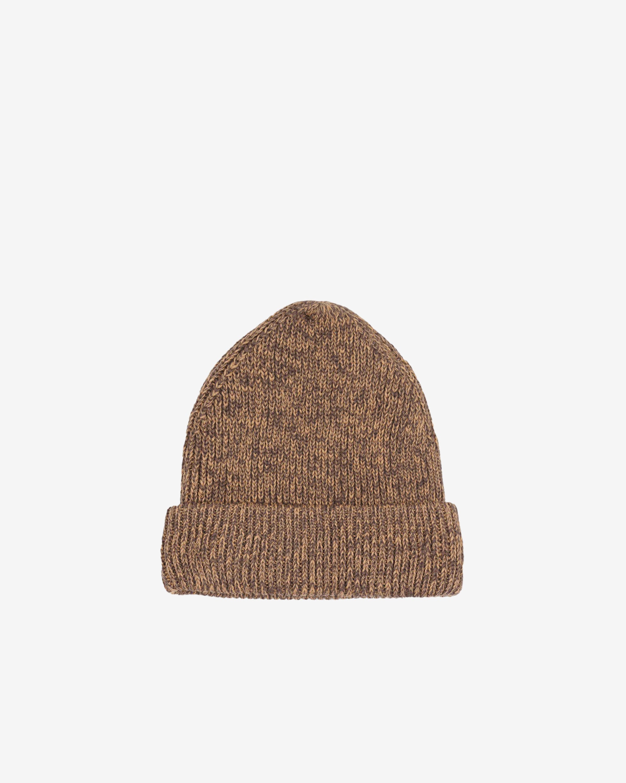 Brain Dead - Men's Marled Cotton Logohead Beanie - (Brown) view 2, Click to Zoom in