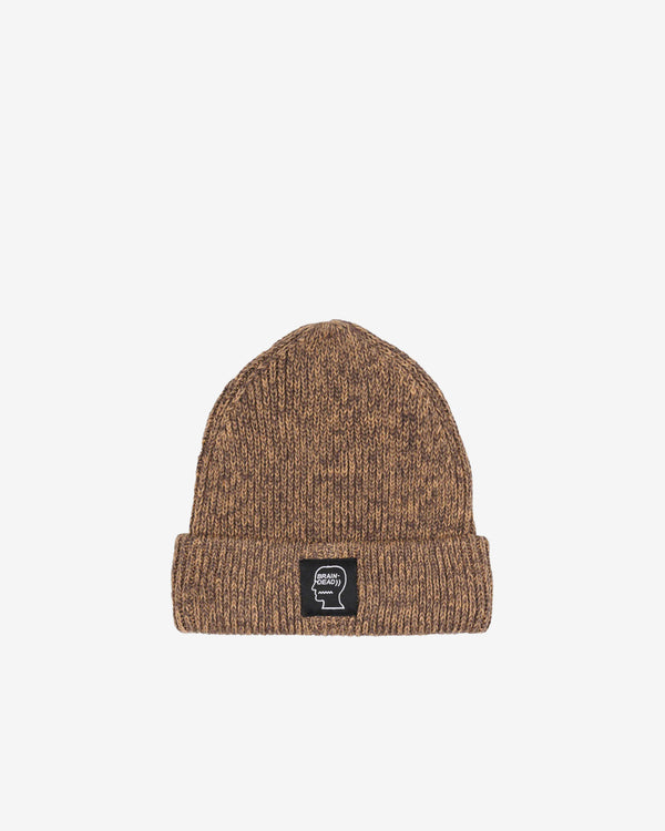 Brain Dead - Men's Marled Cotton Logohead Beanie - (Brown)