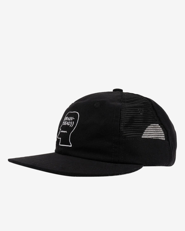 Brain Dead - Men's Mesh Panel Logohead Engineer Hat - (Black)