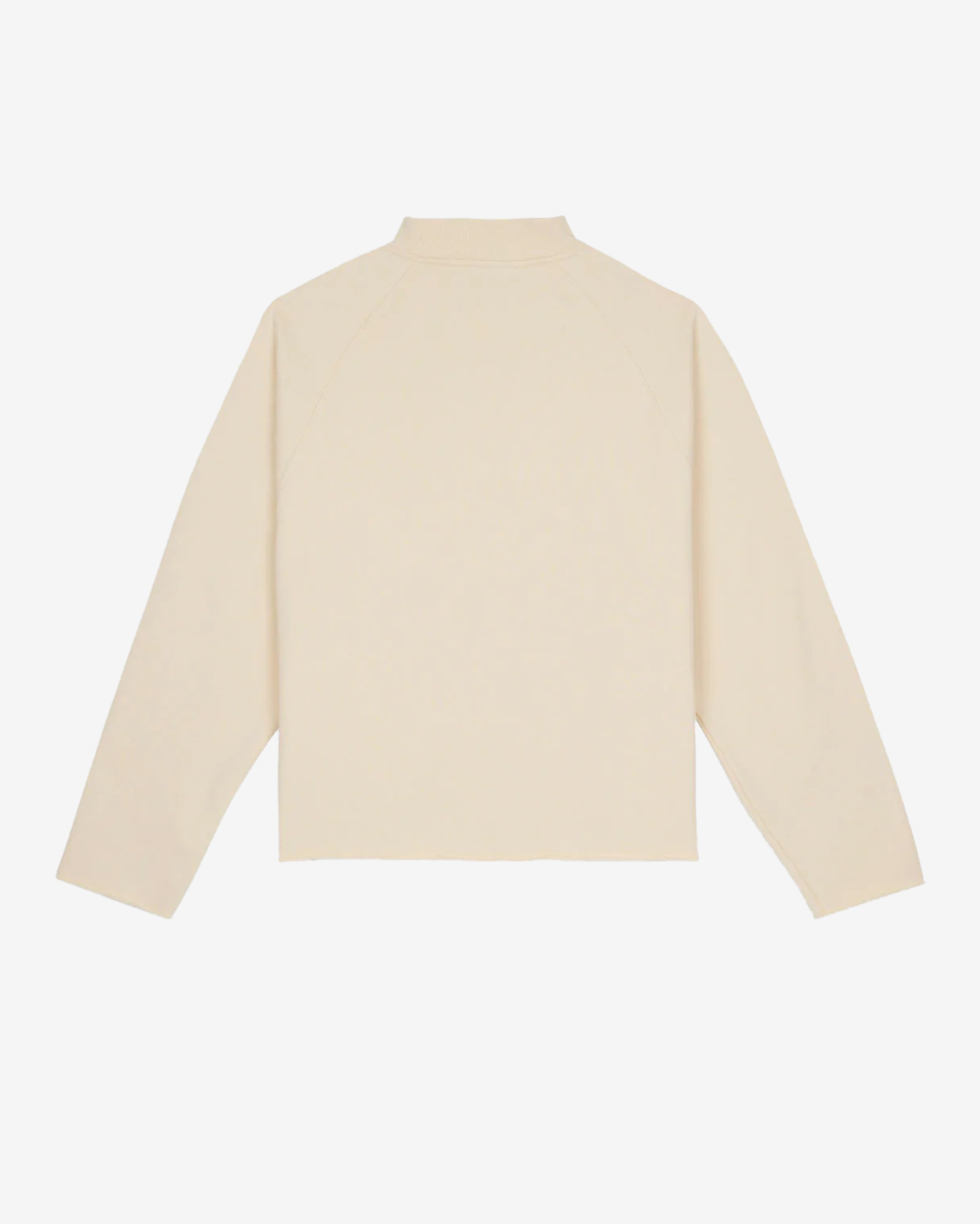 Brain Dead: Men's Raglan Mock Neck Pullover (White) | DSMNY E-SHOP