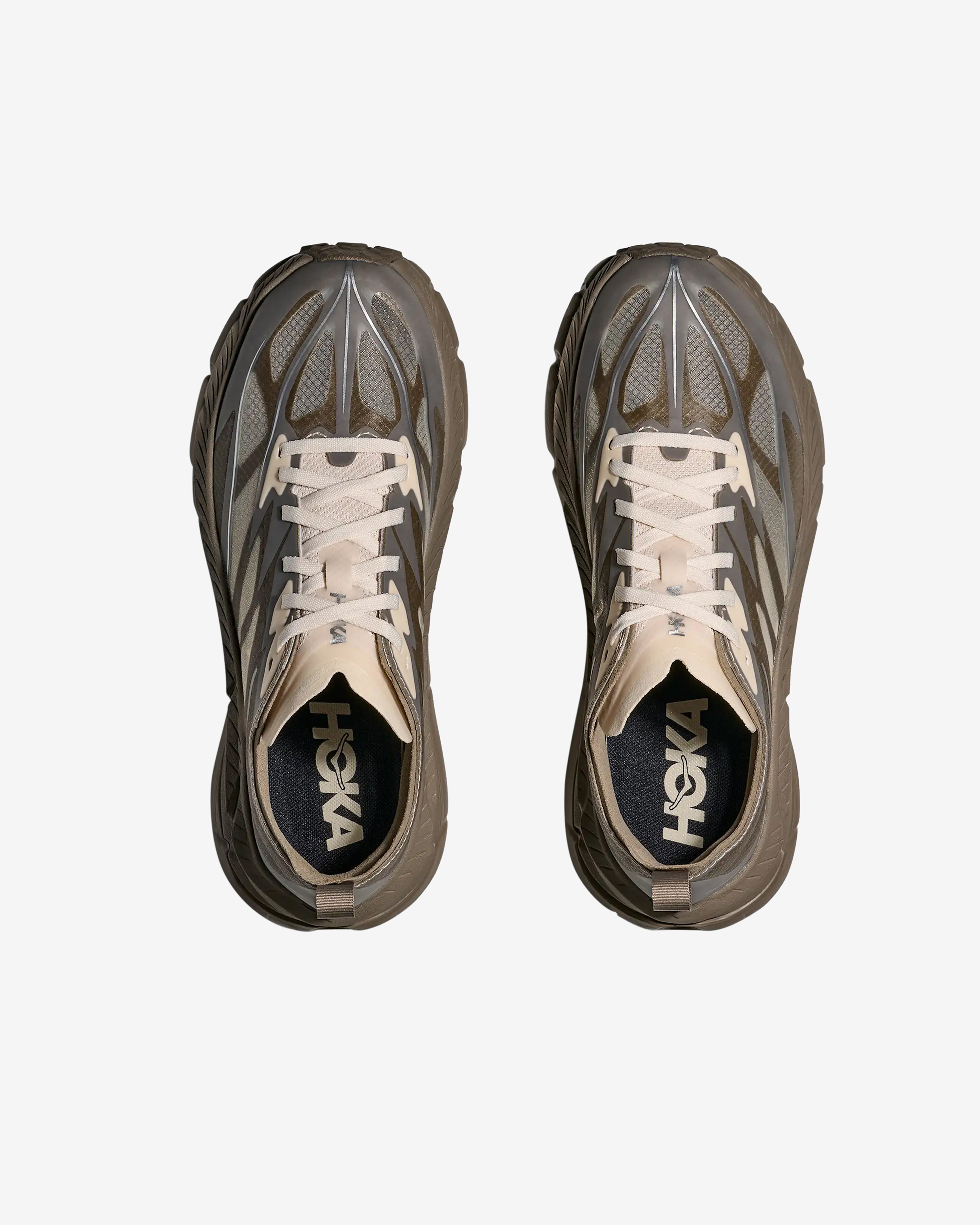 Hoka: Men's Mafate Speed 4 Lite Sneakers (Light Roast/Oat) | DSMNY