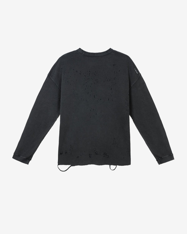 Satisfy - Men's Mothtech Waffle Long Tee - (Aged Black)