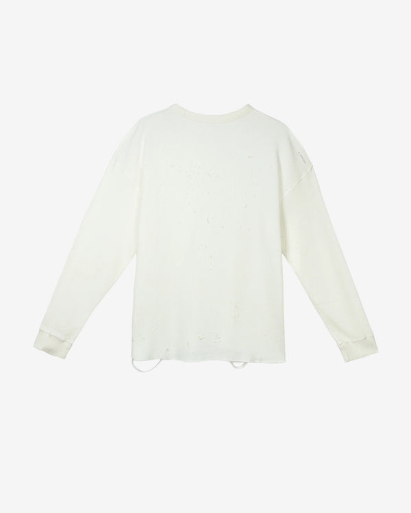 Satisfy - Men's Mothtech Waffle Long Tee - (Off White)