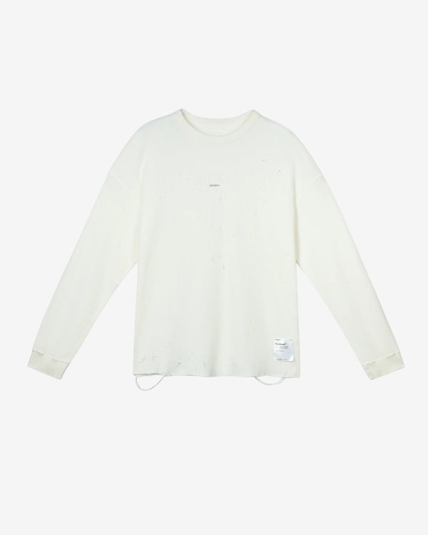 Satisfy - Men's Mothtech Waffle Long Tee - (Off White)