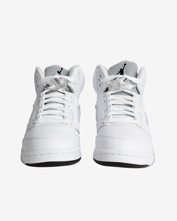 Nike - Air Jordan 5 Retro OG GS Sneakers - (White/Metallic Silver)