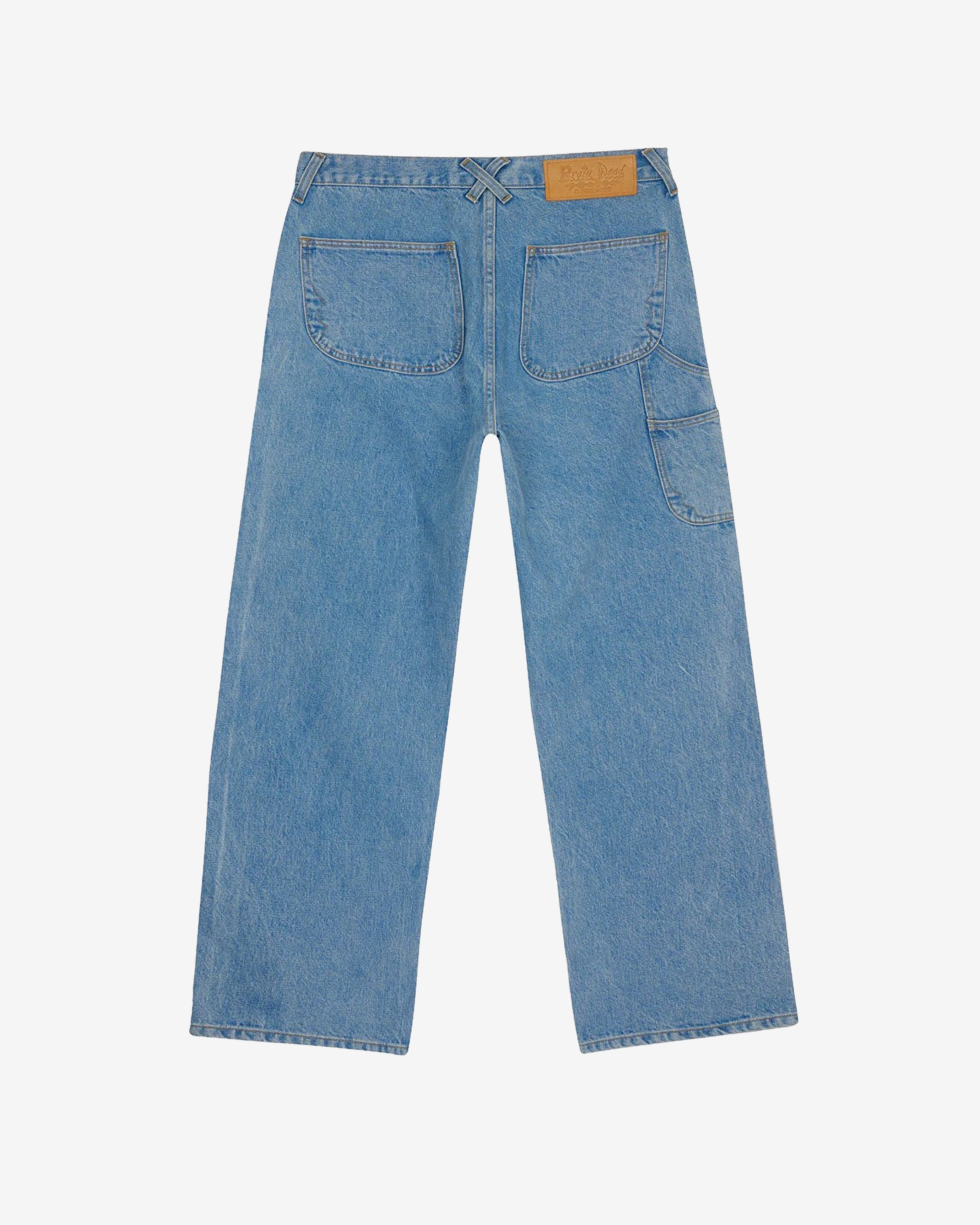 Brain Dead: Men's Type 02 14.7oz Denim Pant (Light Washed Indigo