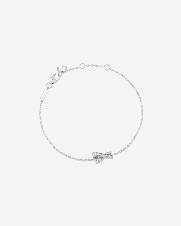 Unsaid - Women's Infinite Charm Diamond Bracelet - (White Gold)