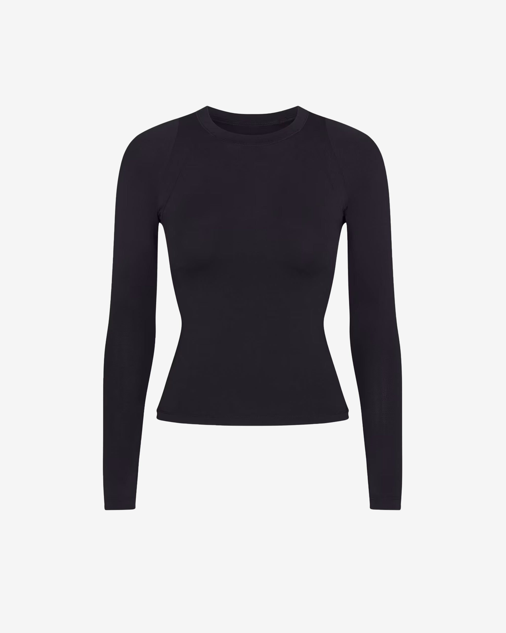 NikeSKIMS - Women's Airy Long-Sleeve Crew-Neck Top - (Obsidian) view 1, Click to Zoom in