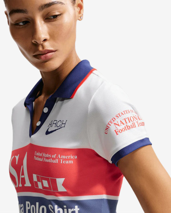 Nike - Women's VAA X USA Polo Shirt - (White/Challenge Red)
