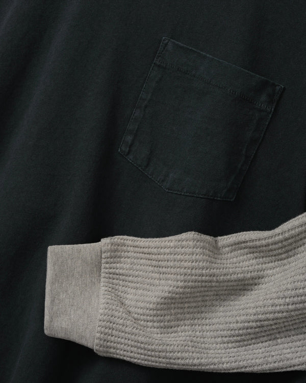 Cherry Los Angeles - Men's Santa Fe Layered Thermal T-Shirt - (Vintage Black)