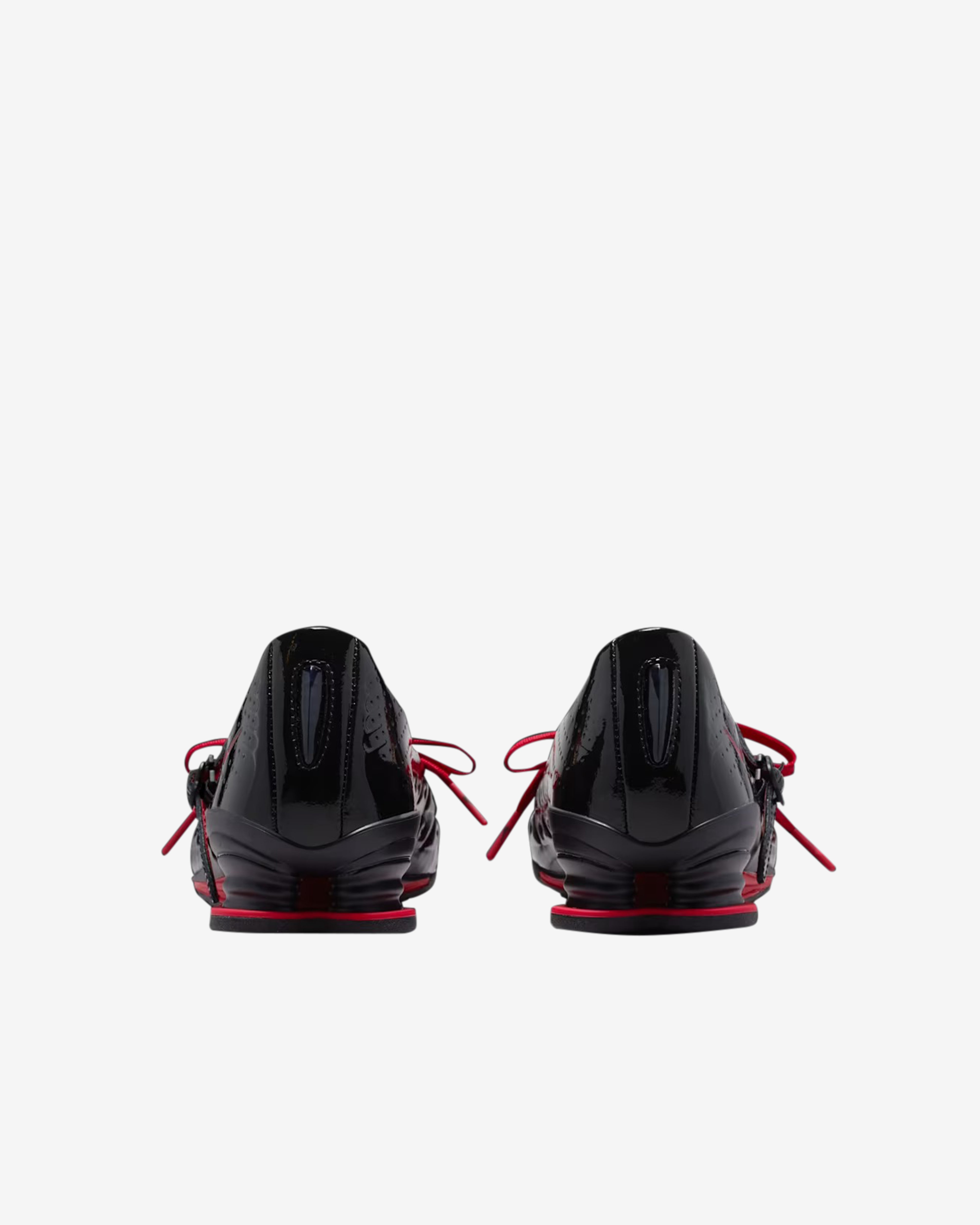 Nike: Women's LABELHOOD Shox Z Calistra Sneakers (Black/Red