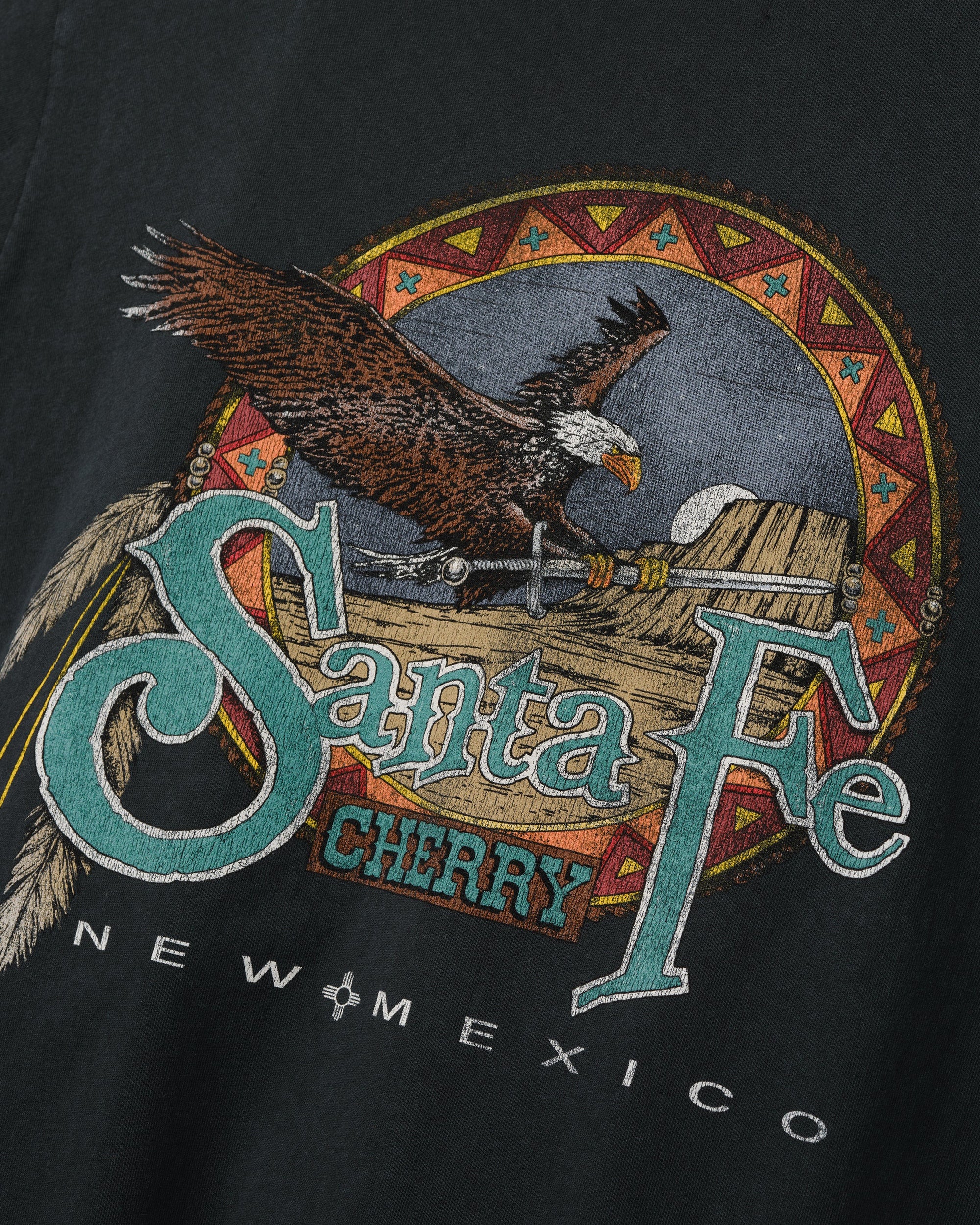 Cherry Los Angeles - Men's Santa Fe Layered Thermal T-Shirt - (Vintage Black) view 4, Click to Zoom in