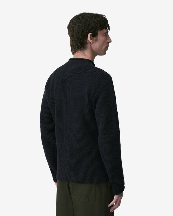 Massimo Osti - Men's Boucle Felted Crewneck - (Black)