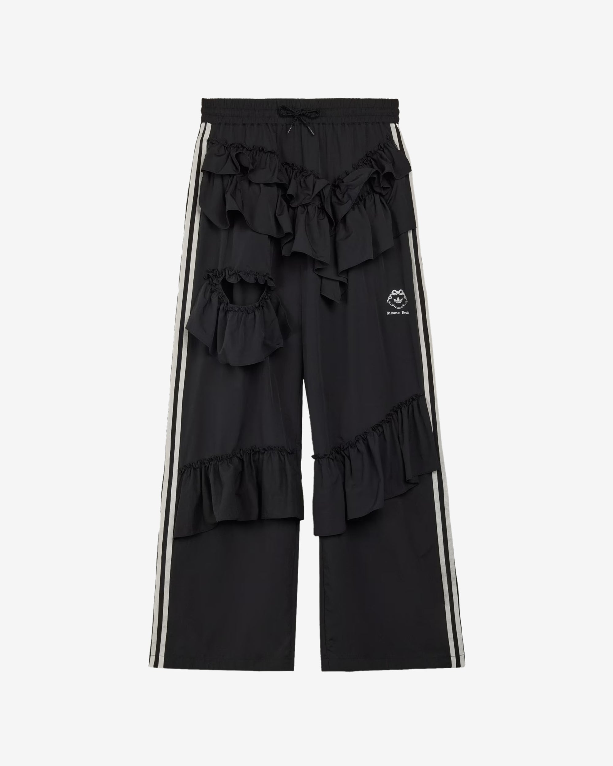 Adidas - Women's Simone Rocha Frill Pants - (Black) view 1, Click to Zoom in