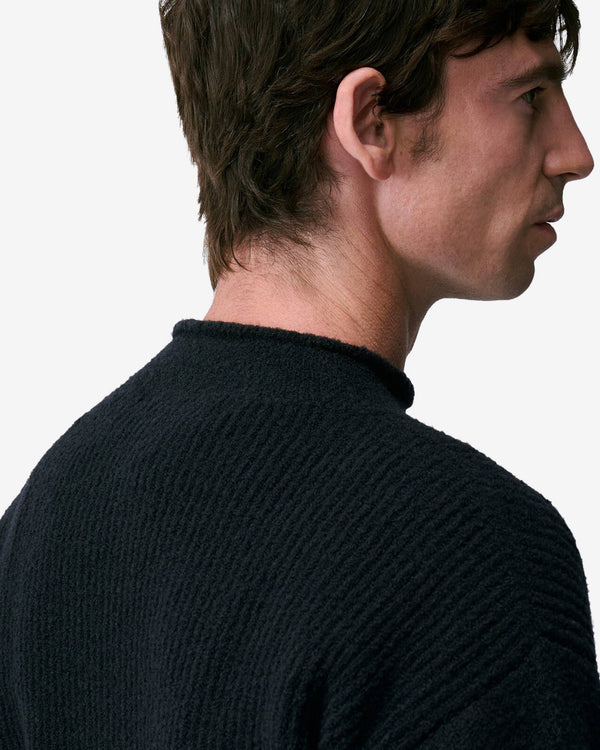 Massimo Osti - Men's Boucle Felted Crewneck - (Black)