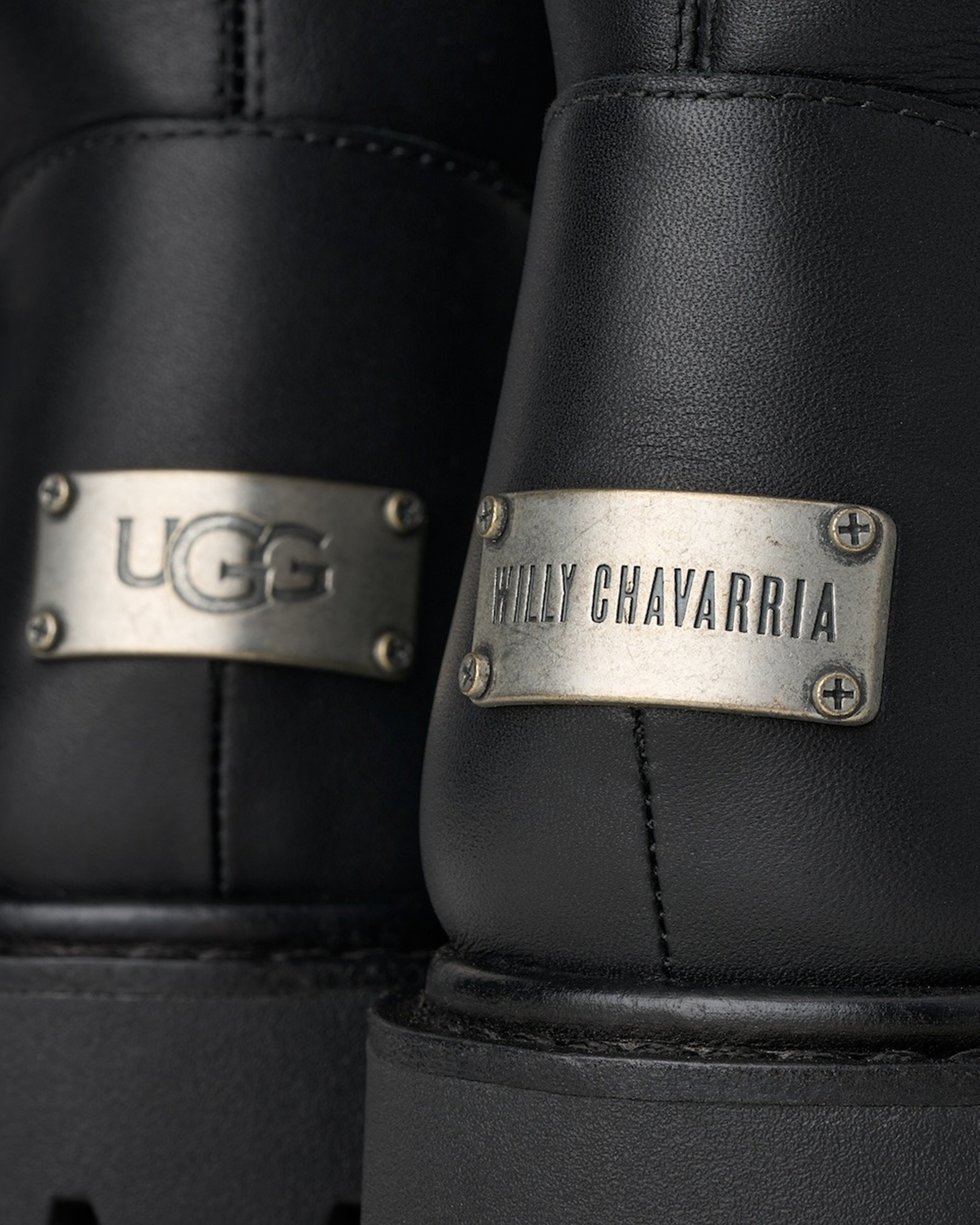 UGG: Men's Willy Chavarria Biker Boot (Black) | DSMNY E-SHOP