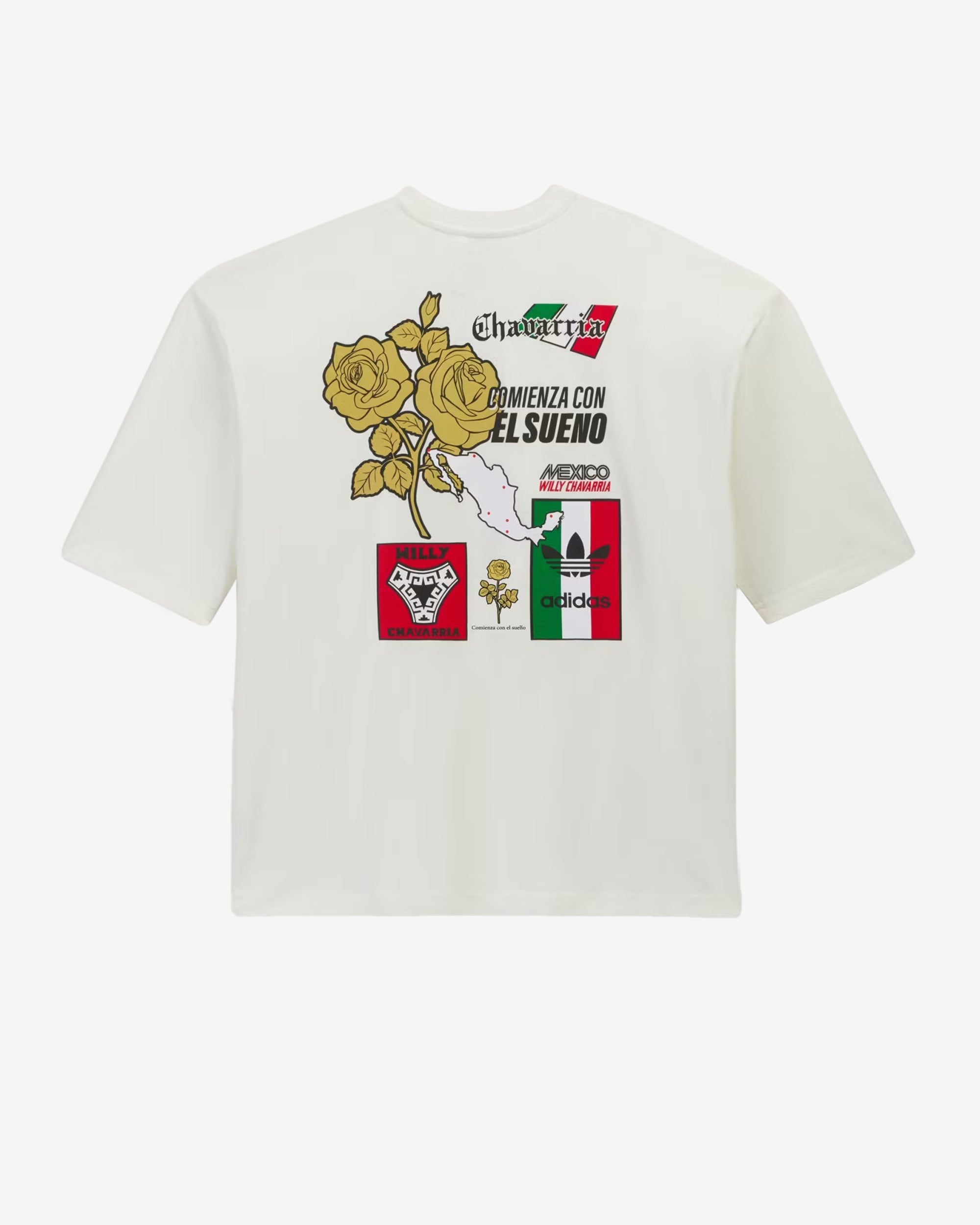 Adidas - Men's Willy Chavarria Graphic Tee - (White) view 2, Click to Zoom in