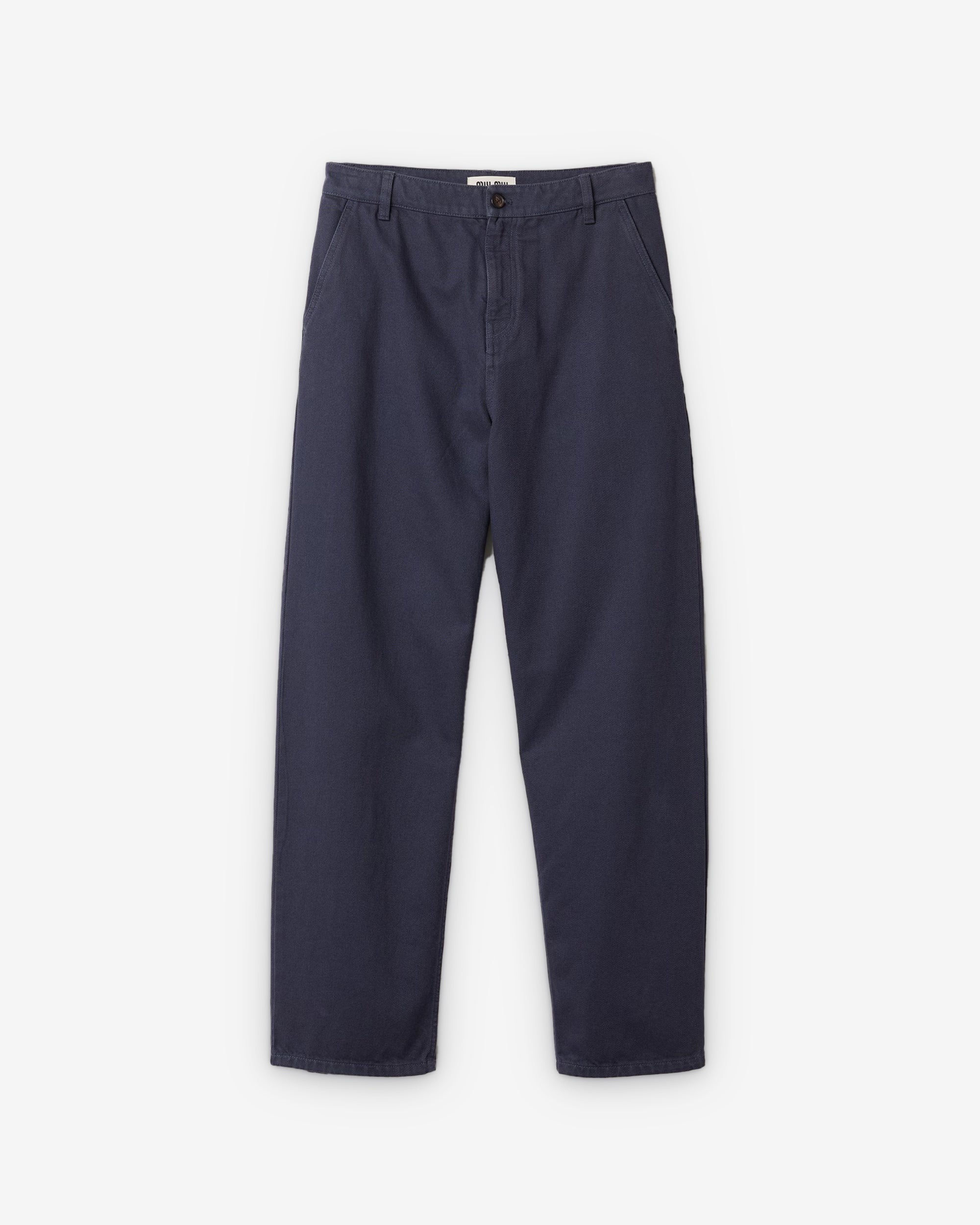 Miu Miu - Men's Garment-Dyed Gabardine Pants - (Hematite) view 1, Click to Zoom in