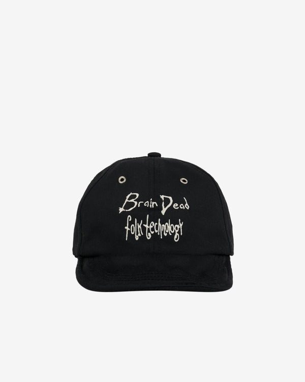 Brain Dead - Men's Folk Technology Wire Brim 6 Panel Hat - (Black)