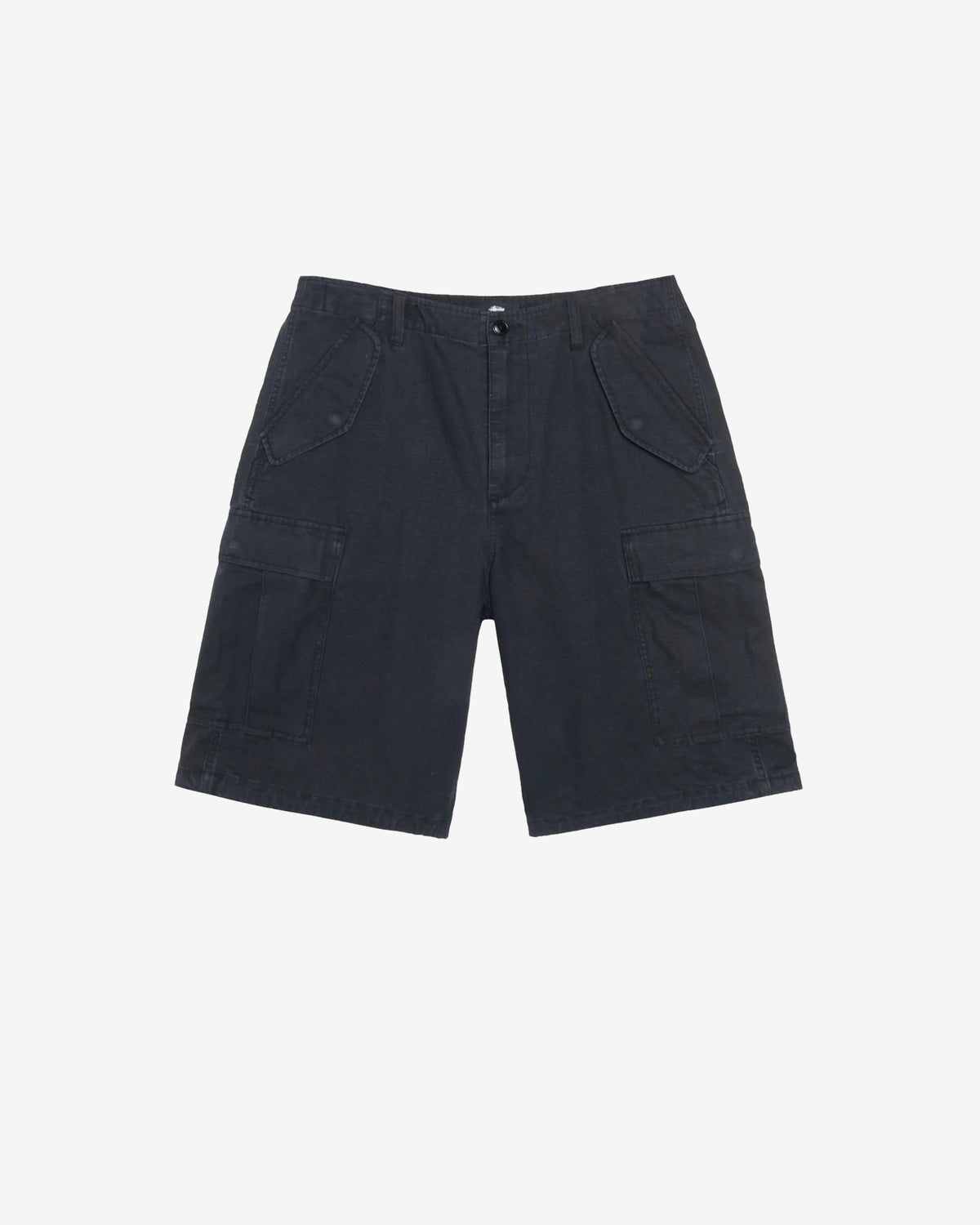 Stüssy - Men's Cargo Short Ripstop - (Black) view 1, Click to Zoom in