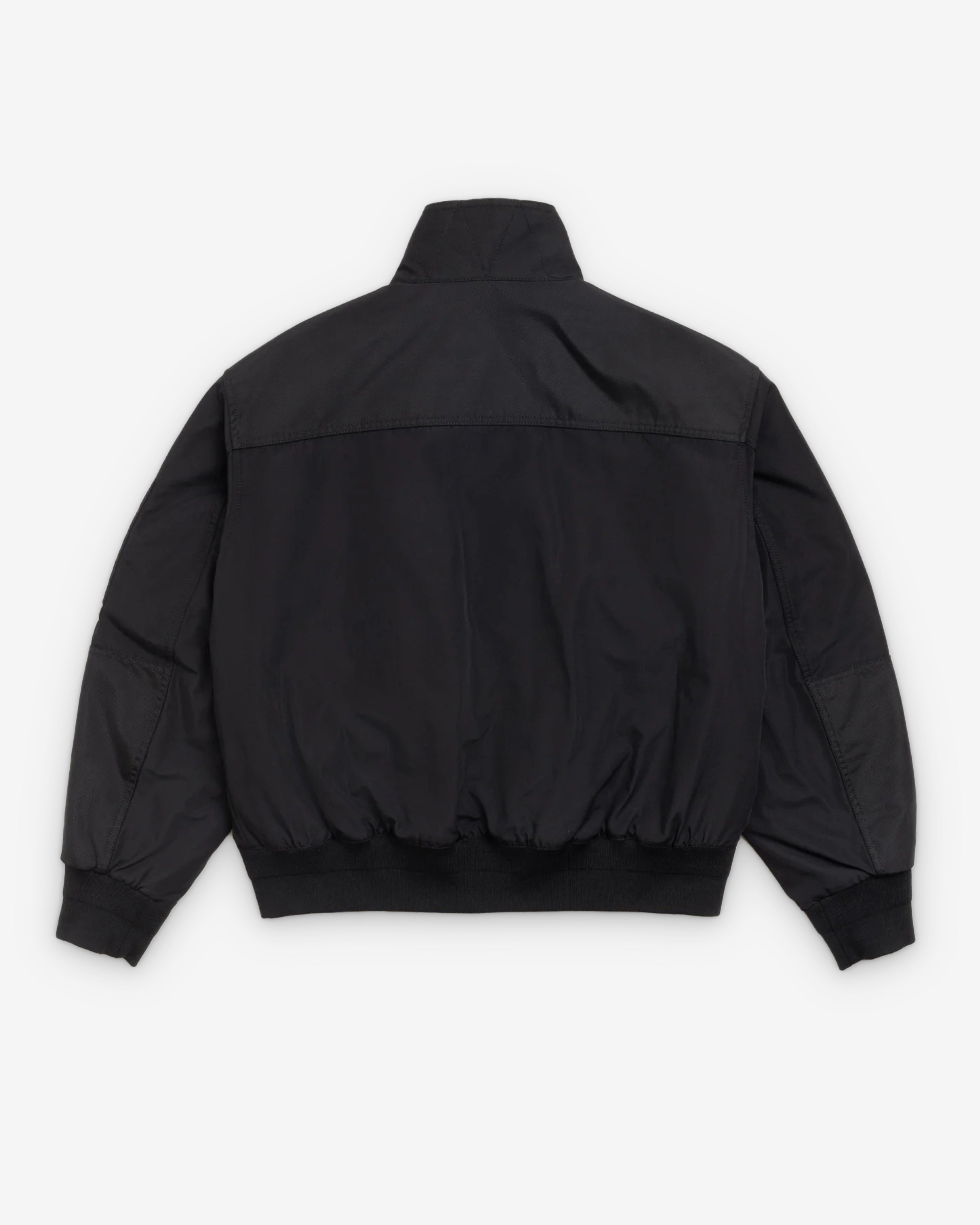 Stüssy: Men's Mock Neck Flight Bomber (Black) | DSMNY E-SHOP