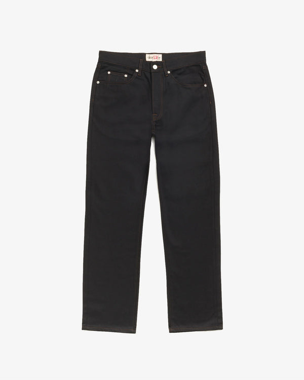 Stüssy - Men's New Slim Jeans Denim - (Raw Black Contrast Stitch)
