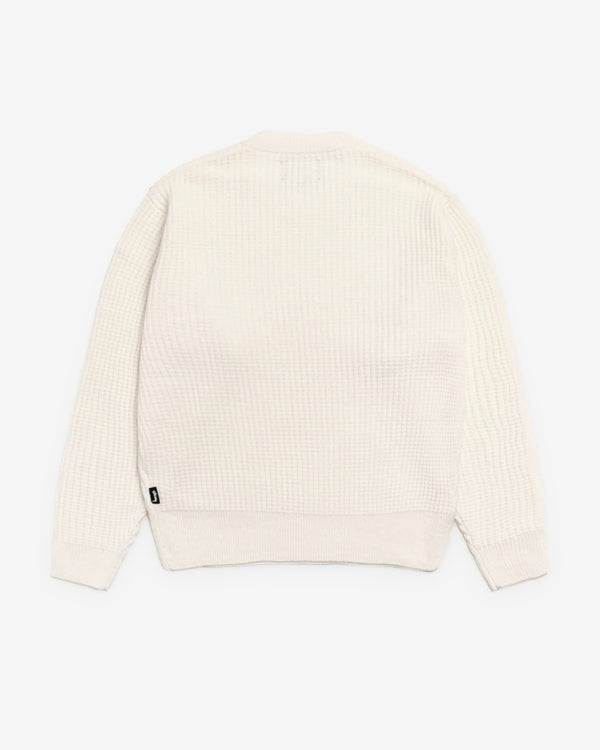 Stüssy - Men's Waffle Cashmere Sweater - (Ivory)