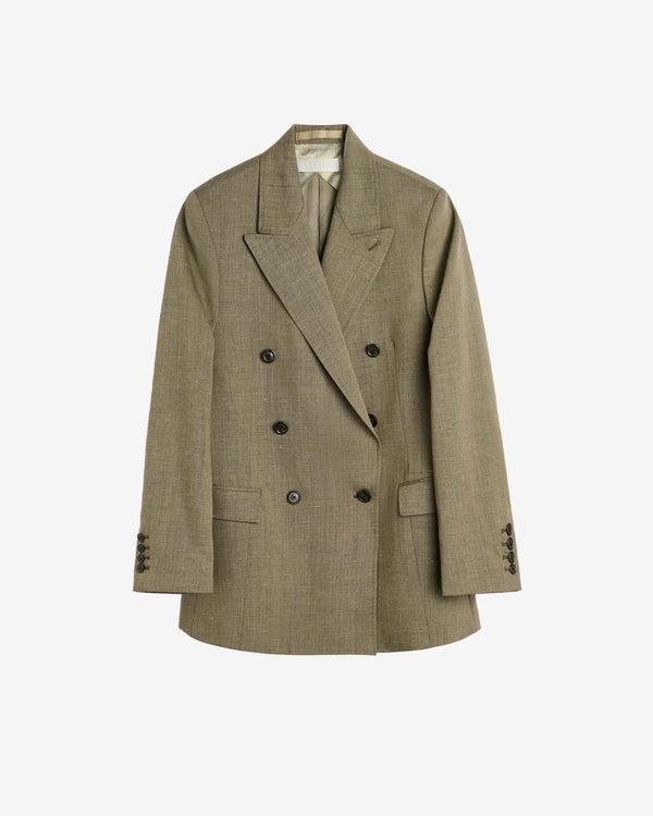 Our Legacy - Women's Haul Blazer - (Clay Flowy Fleck Wool)