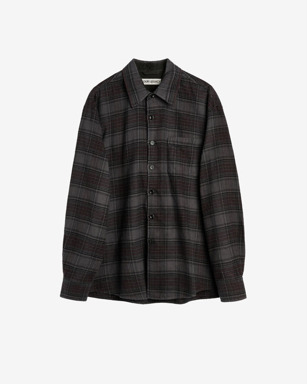 Our Legacy - Men's Above Shirt - (Faded Nocturne Check Flannel)
