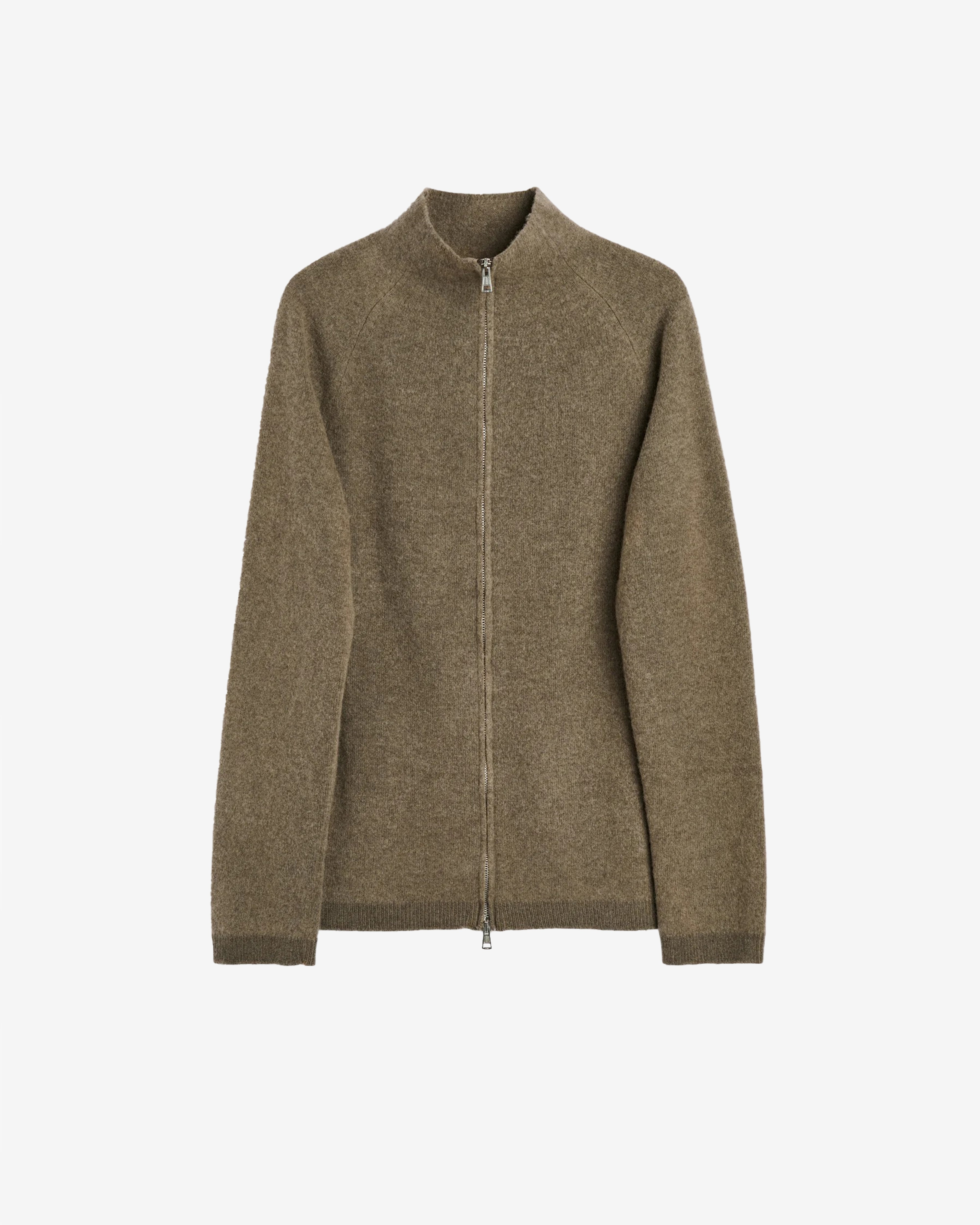 Our Legacy: Men's Line Zip Cardigan (Mud Spray Dye Cherub Wool