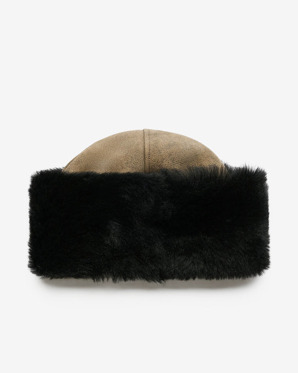 Our Legacy - Men's Blizzard Hat - (Smoky Black Dry Shearling)