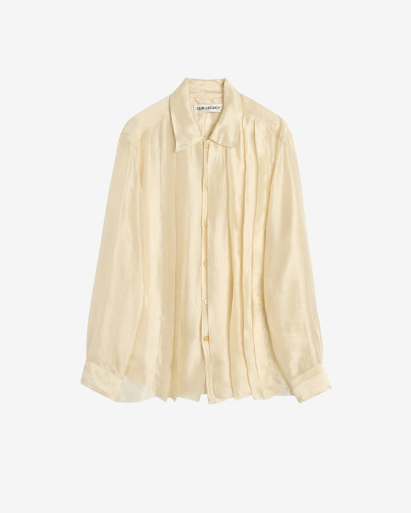 Our Legacy - Men's Tuxedo Every Shirt - (Moonlit Pearl Shimmer Gauze)