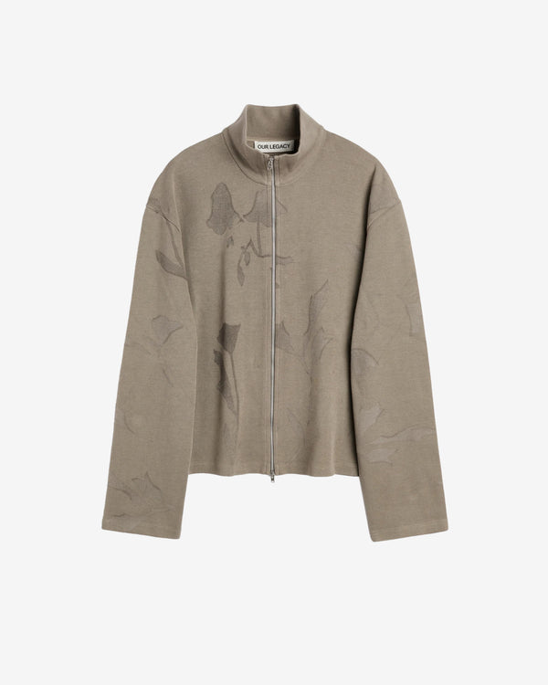 Our Legacy - Men's Shrunken Fullzip - (Silt Flower Athletic Rib)