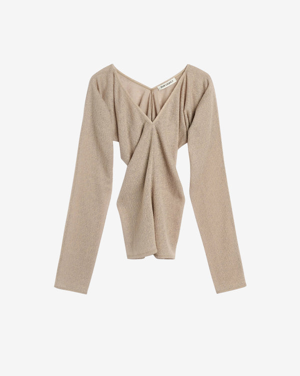 Our Legacy - Women's Cheer V Neck - (Hushed Fawn Lacy Wool)