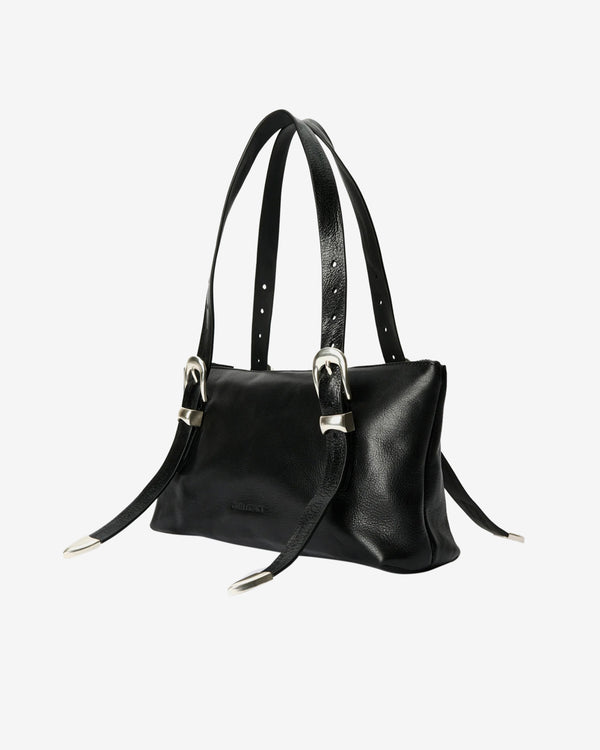 Our Legacy - Men's 2 CM Belt Shoulder Bag - (Tire Black Forever Cowhide)
