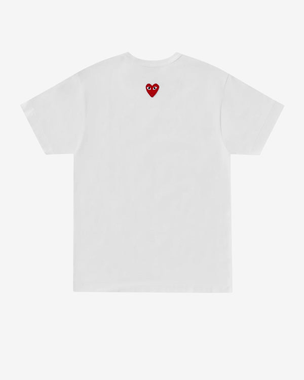 Play - Back Red Heart T-Shirt - (White)