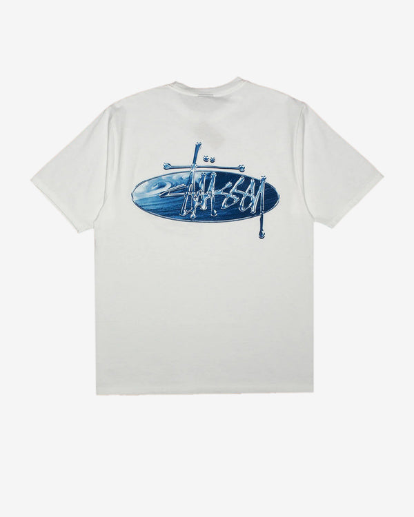 Stüssy - Men's Wave Oval Tee - (White)