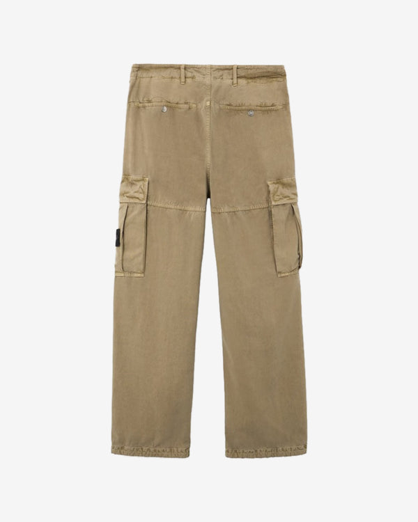Stone Island - Mineral Dyed Panama Cotton Cargo Pants - (Military Green)