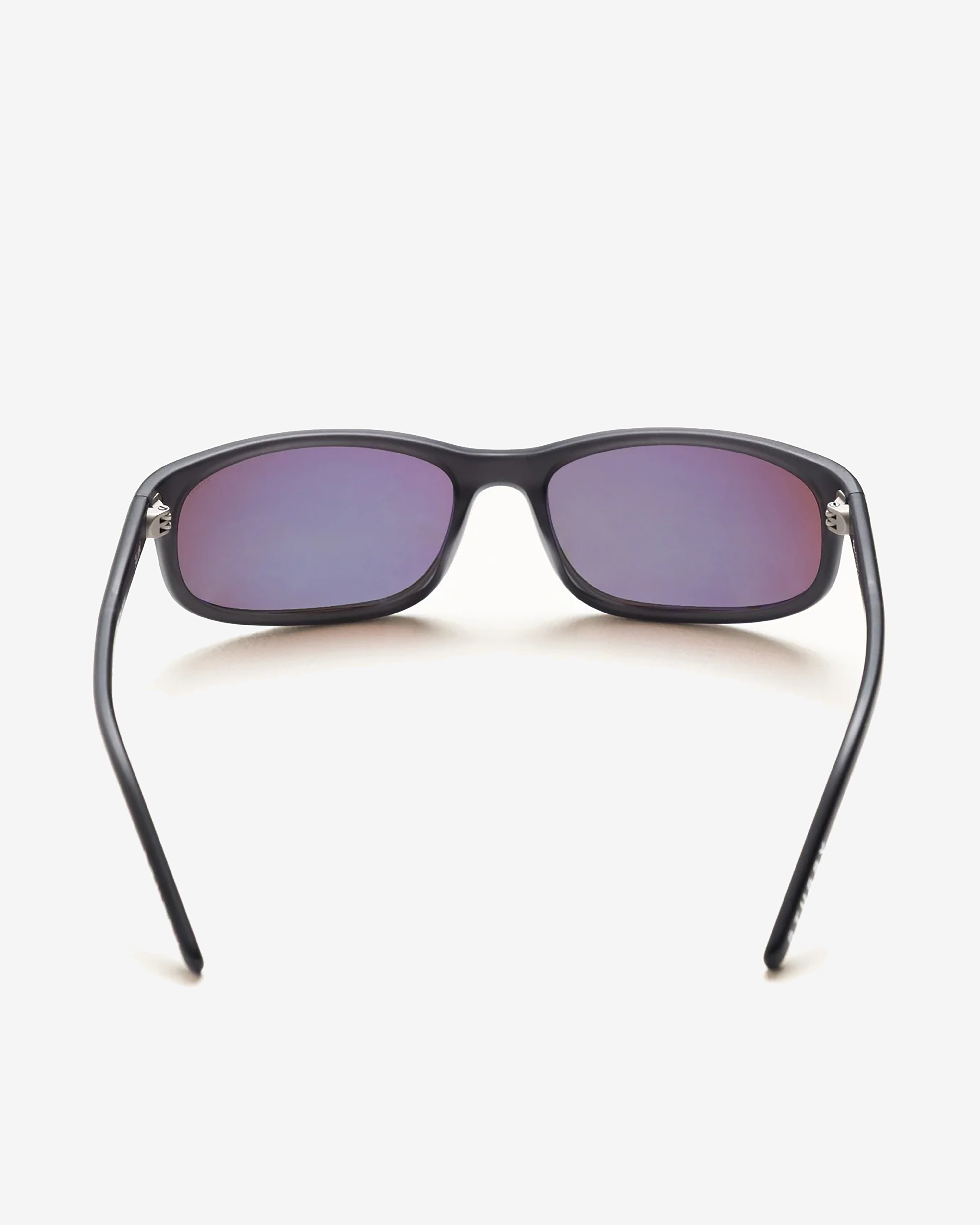 Stüssy: Julian Sunglasses (Frost Black/Orange Mirror Lens) | DSMNY