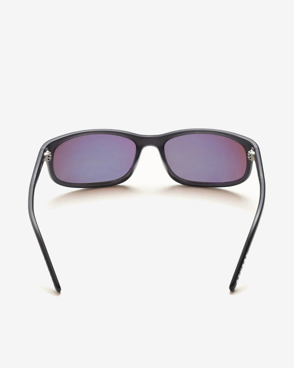 Stüssy - Men's Julian Sunglasses - (Frost Black/Orange Mirror Lens)