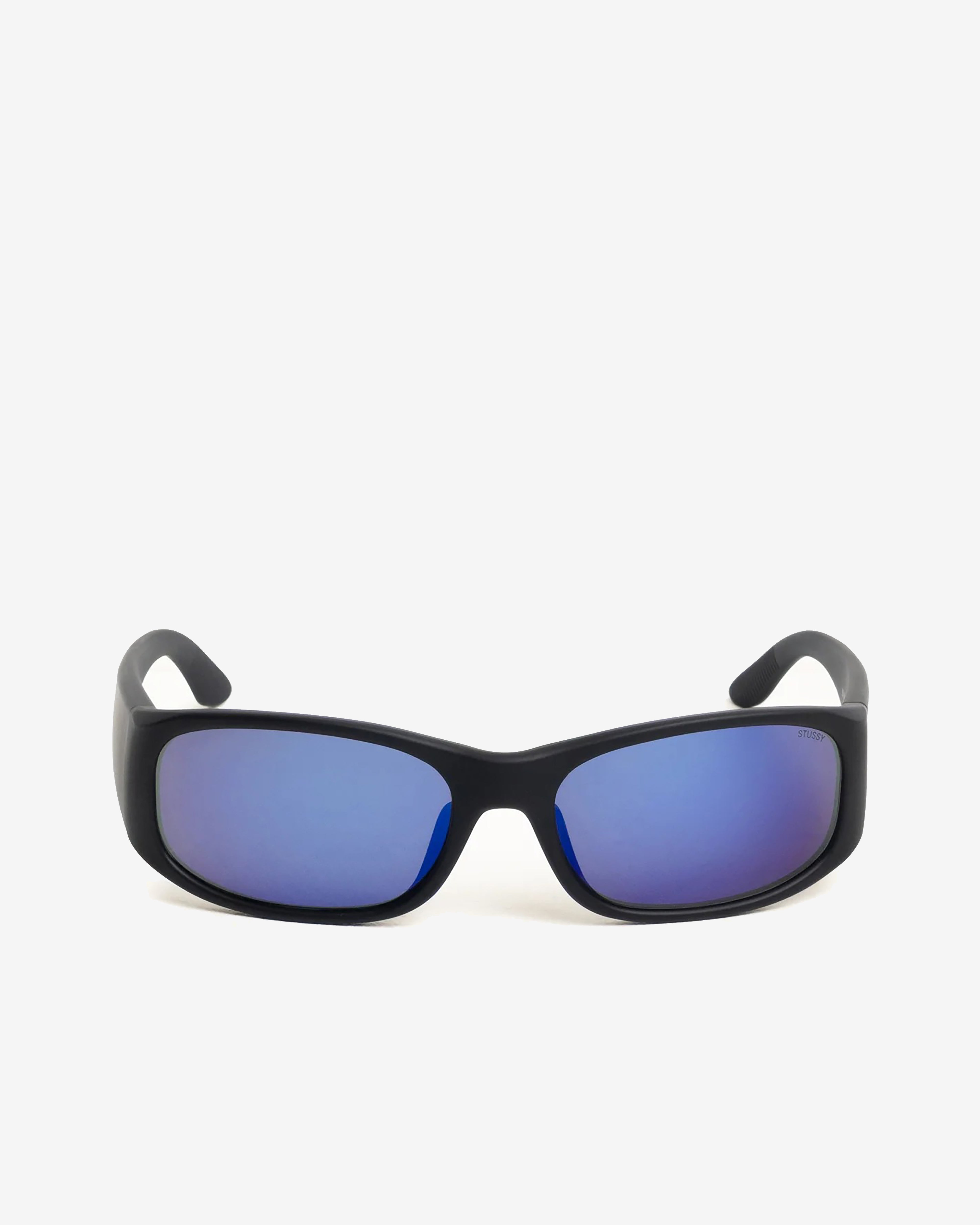 Stüssy: Mikey Sunglasses (Rubber Black/Polarized Dark Blue Lens