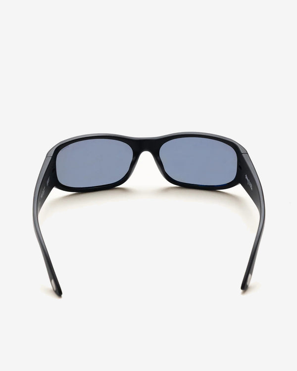 Stüssy - Men's Mikey Sunglasses - (Rubber Black/Polarized Dark Blue Lens)