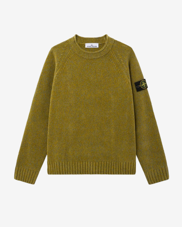 Stone Island - Men's Cotton Chenille Crewneck Sweater - (Cactus Melange)