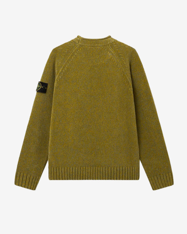 Stone Island - Men's Cotton Chenille Crewneck Sweater - (Cactus Melange)