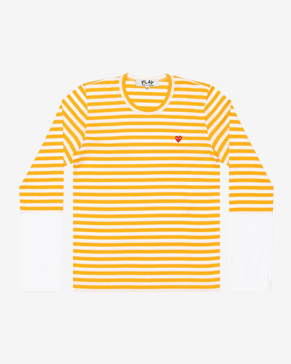 Play - Long Sleeve Striped T-Shirt - (Yellow/White)