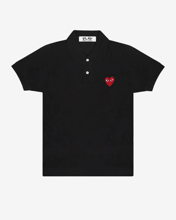 Play - Red Heart Polo Shirt - (Black)