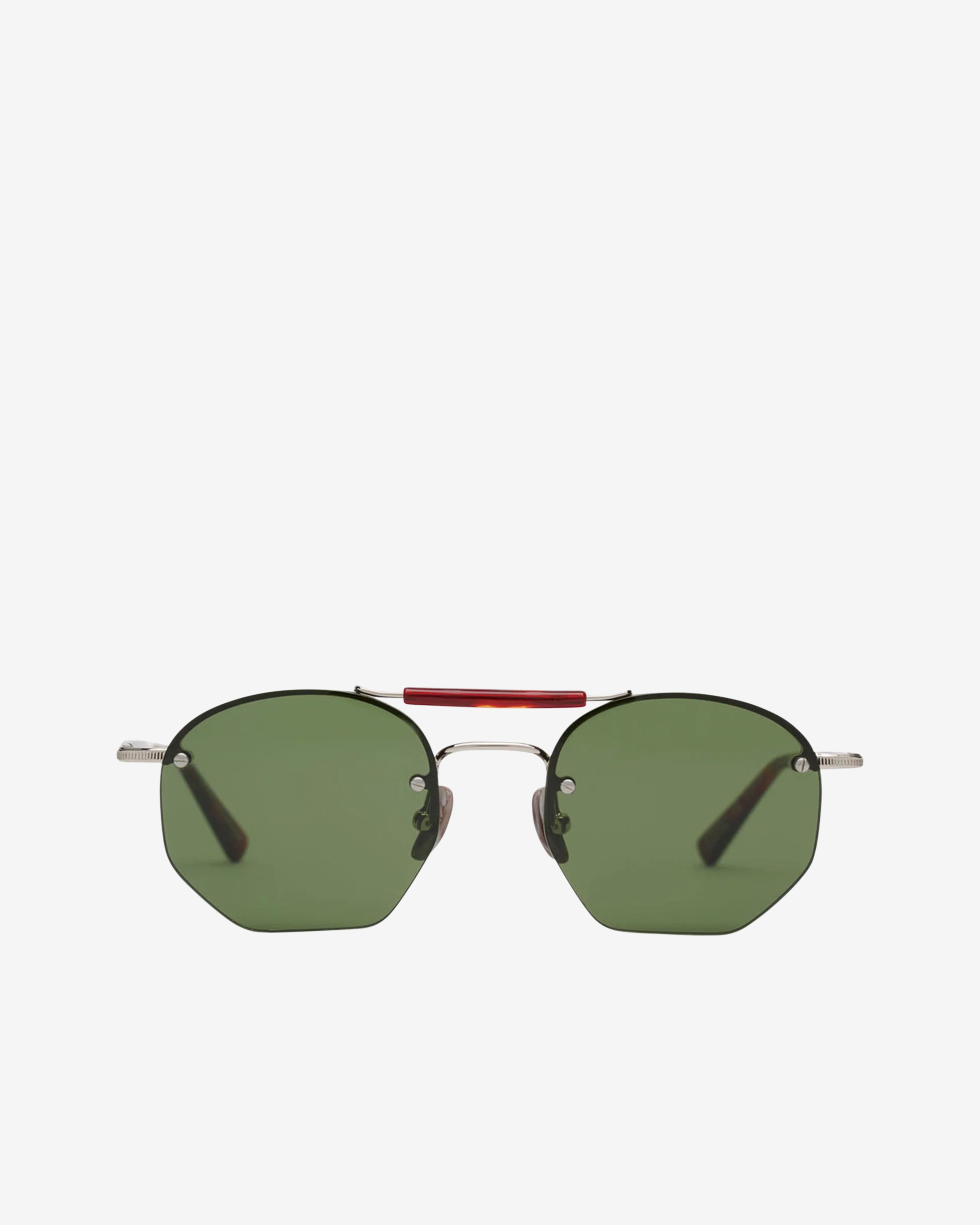 kaz① Brain Dead: Kaz Sunglasses (Silver) | DSMNY E-SHOP