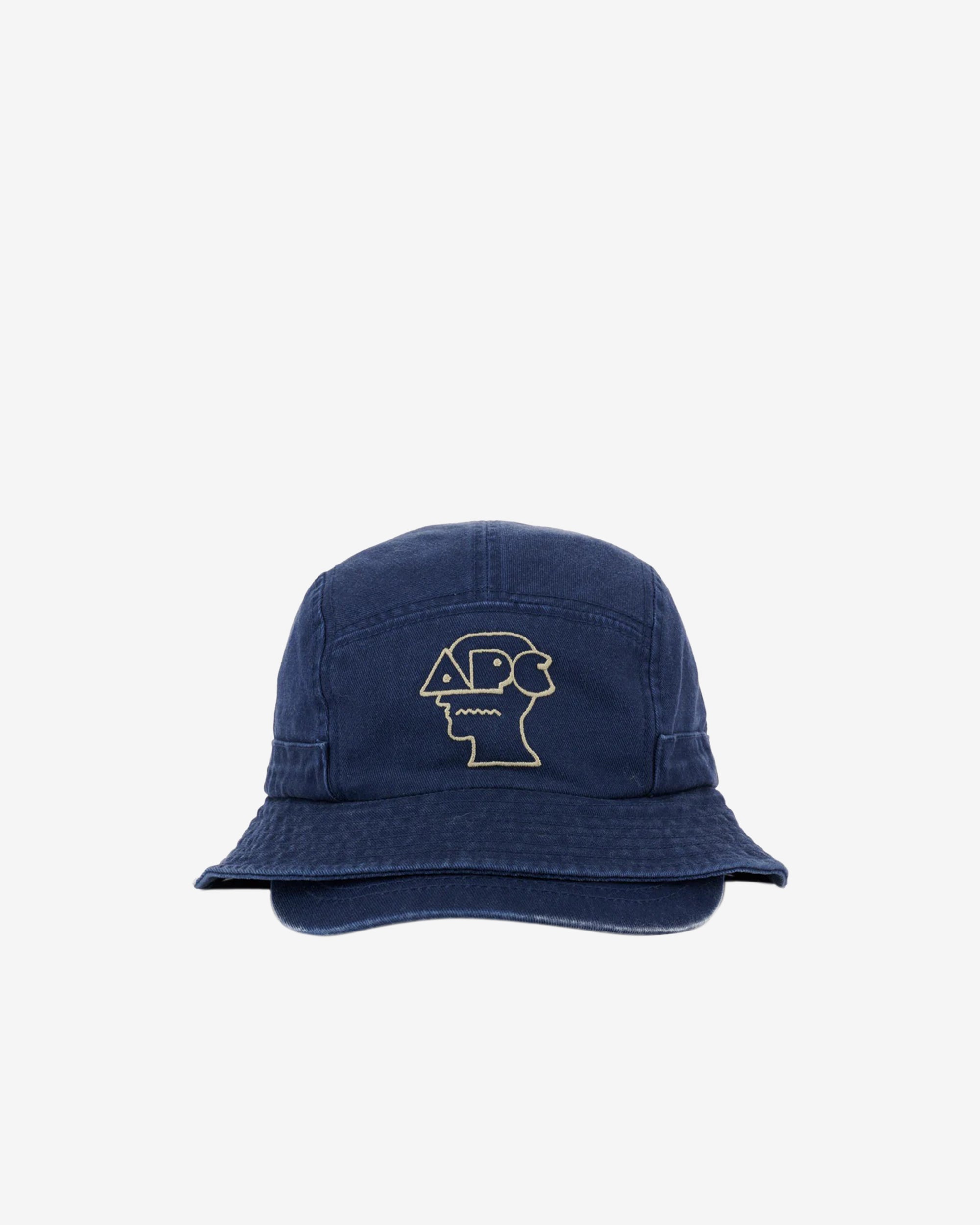 Brain Dead - Men's APC Bucket Brim Hat - (Indigo) view 1, Click to Zoom in