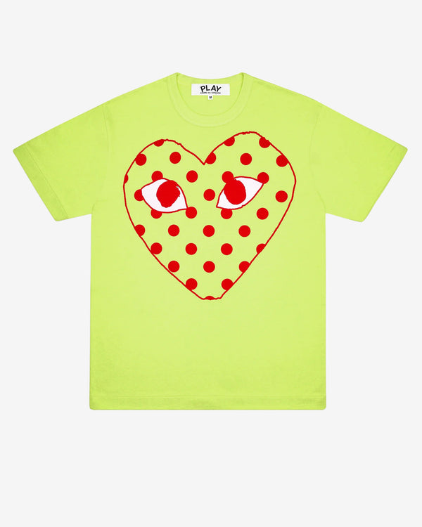 Play - Bright Spotted Heart T-Shirt - (Green)