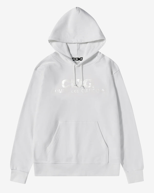 CDG - Monochrome Logo Hoodie - (White)